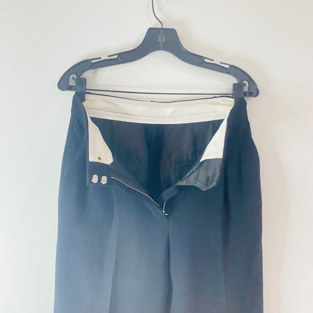 Wilfred Pleated Trousers — Tailored Poise in Deep Charcoal (Size 6) - Picture 7 of 13